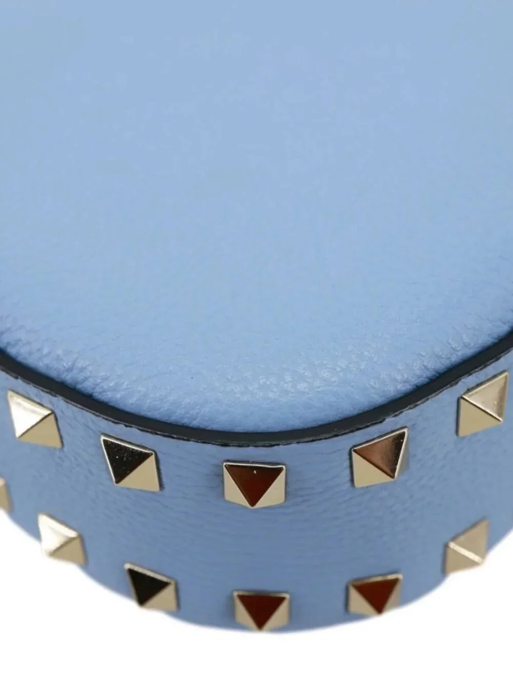 Valentino Garavani Rockstud Leather Hobo Bag Blue